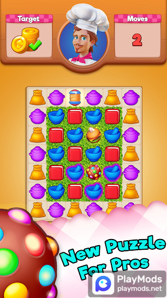 Kitchen Swipe - Swipe 3 Puzzle<span>(Unlimited money)</span> screenshot image 8_Popularmodapk.com