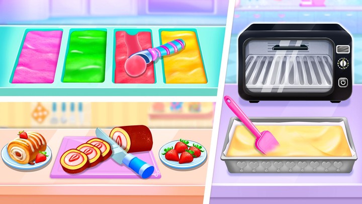 Ice cream Cake Maker Cake Game screenshot image 1_Popularmodapk.com