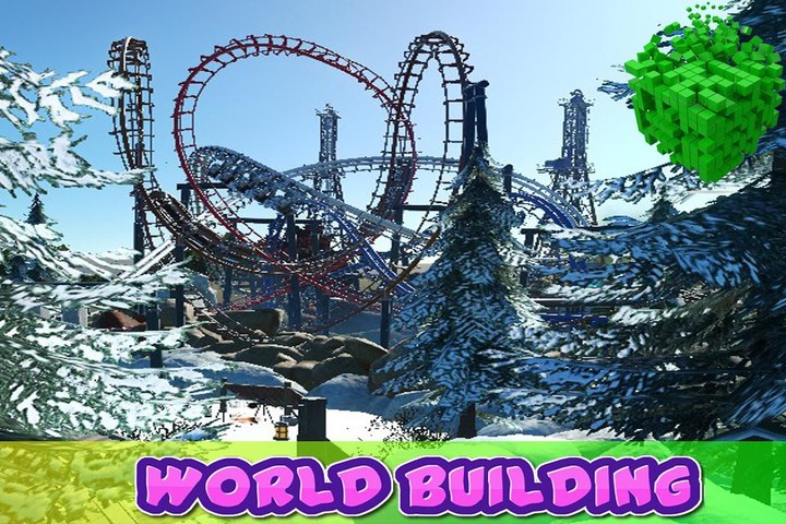 Snow Craft World- Blocky Craft screenshot image 1_Popularmodapk.com