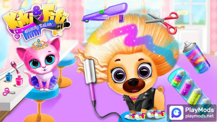 Kiki & Fifi Pet Beauty Salon<span>(No ads)</span> screenshot image 3_Popularmodapk.com