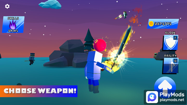 Blade Ball: Dodgeball Offline<span>(No Ads)</span> screenshot image 4_Popularmodapk.com