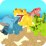 Blocky Dino Park Dino Arena0.11_Popularmodapk.com