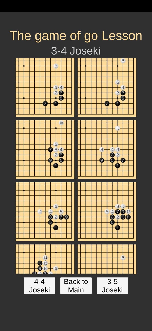 Go Game Lesson (Joseki) screenshot image 10_Popularmodapk.com