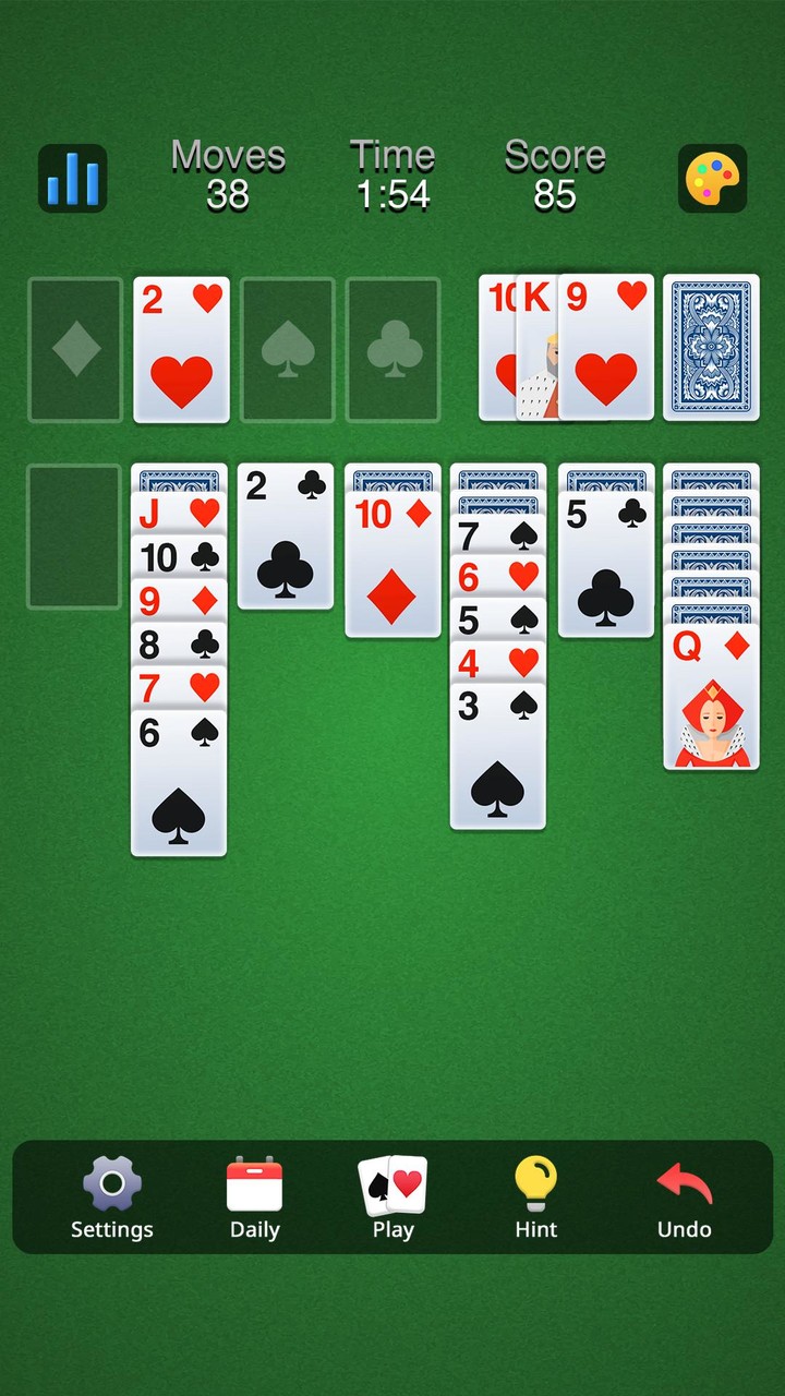 Solitaire Klondike Classic screenshot image 1_Popularmodapk.com