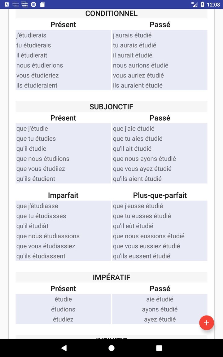 Conjugaison Française screenshot image 14_Popularmodapk.com
