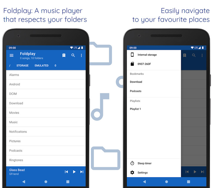 Foldplay: Folder Music Player screenshot image 1_Popularmodapk.com