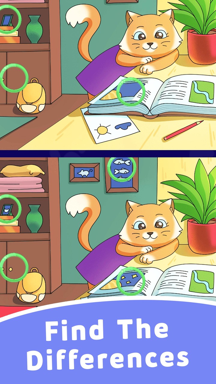 Find Differences: Cute Cats screenshot image 1_Popularmodapk.com