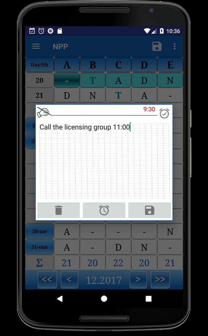 Universal Shift Schedule screenshot image 6_Popularmodapk.com