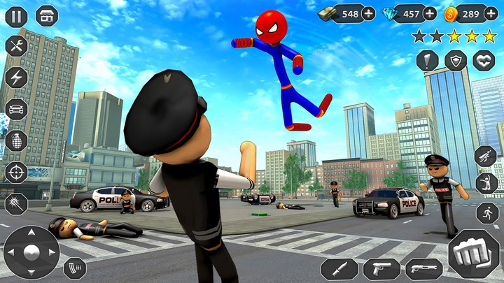 Stickman Giant Hero Crime City screenshot image 4_Popularmodapk.com