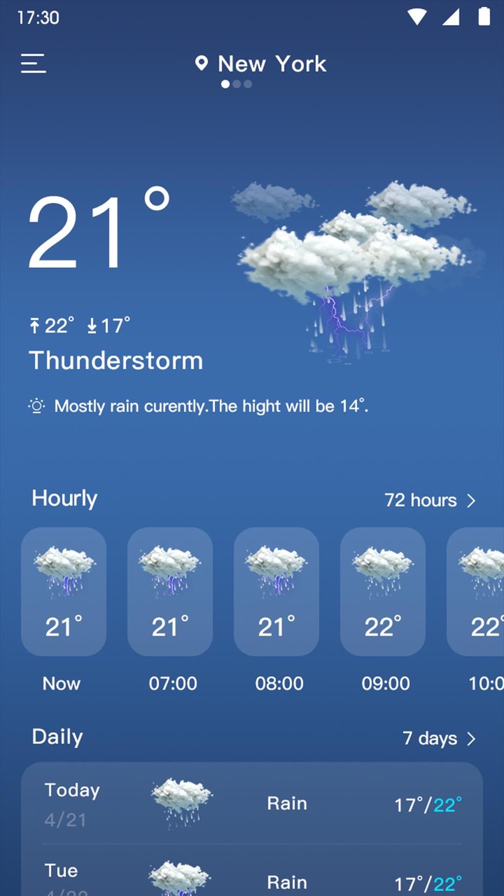 Weather - Rain Radar & Widget screenshot image 11_Popularmodapk.com