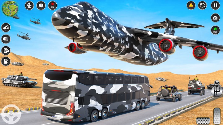 Bus Simulator Army Bus Driving screenshot image 1_Popularmodapk.com