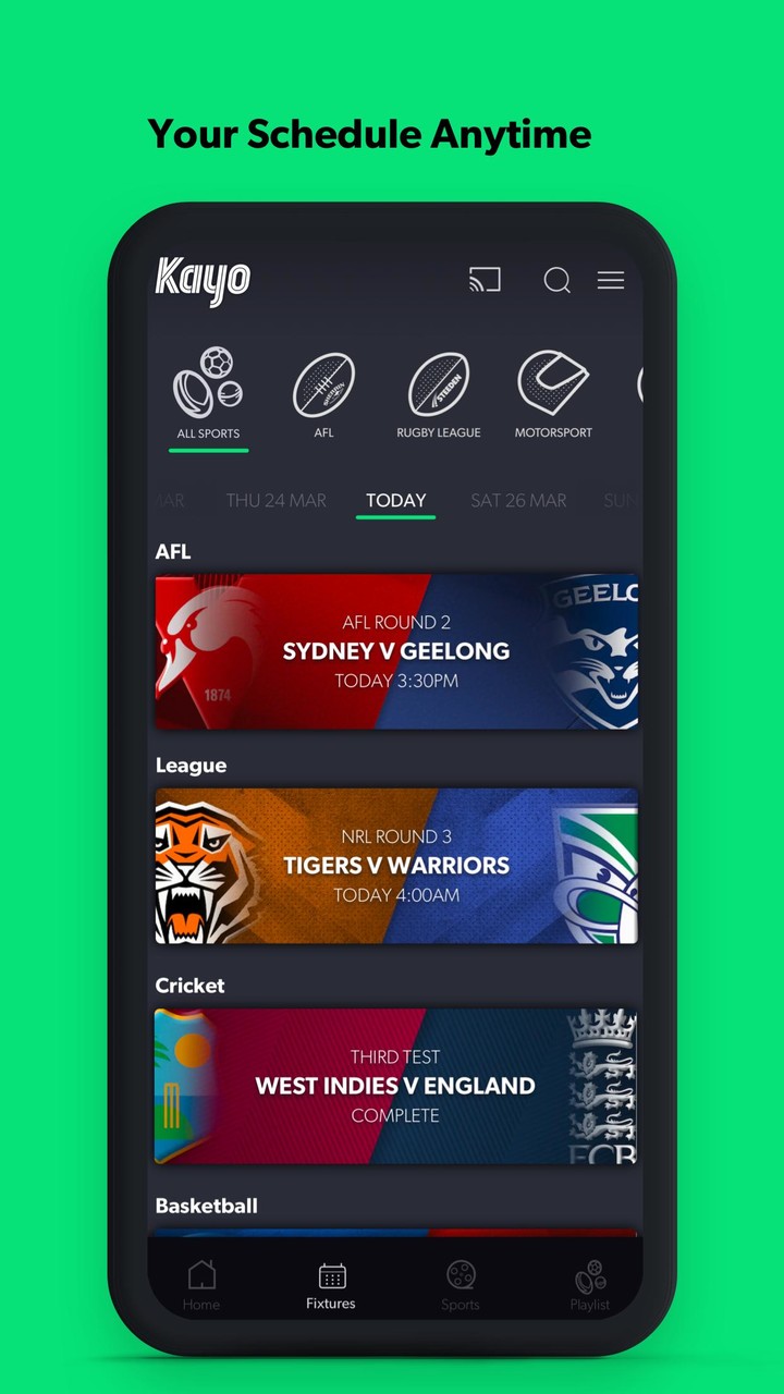 Kayo Sports - for Android TV screenshot image 28_Popularmodapk.com