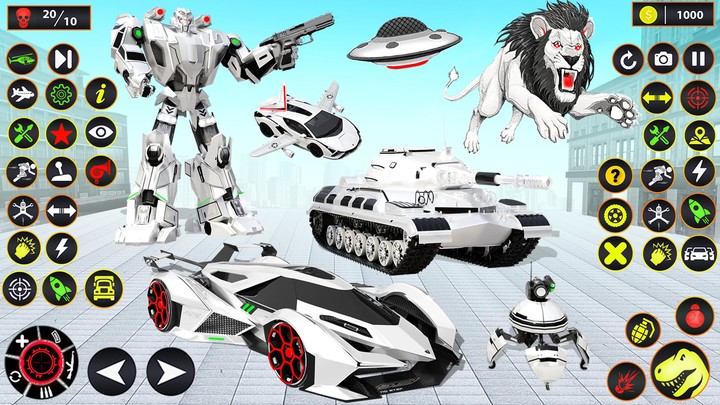 Muscle Car Robot Car Game screenshot image 2_Popularmodapk.com