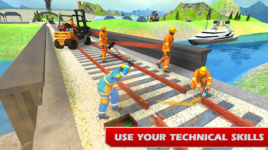 Train Bridge Construction: Railroad Building Sim<span>(Unlocked)</span> screenshot image 3_Popularmodapk.com