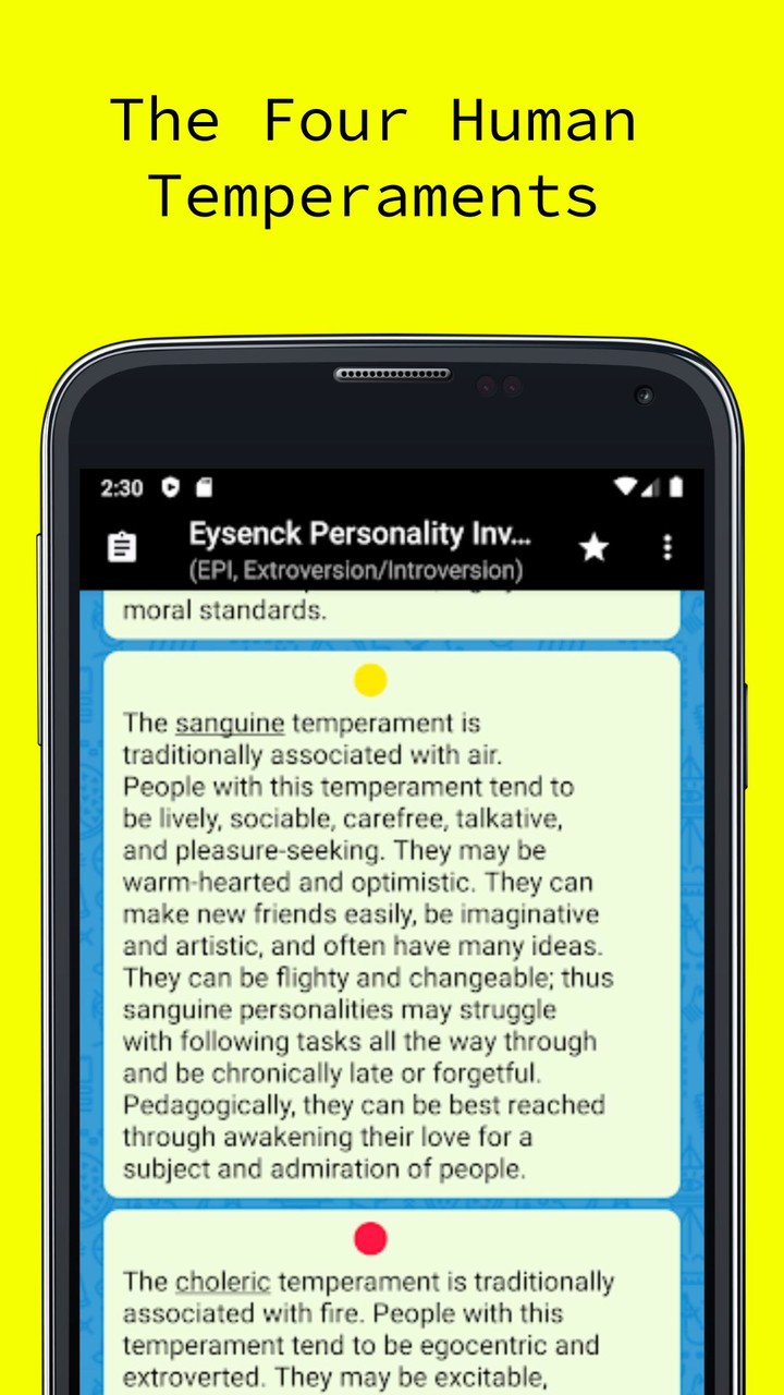 Eysenck Personality Inventory screenshot image 5_Popularmodapk.com