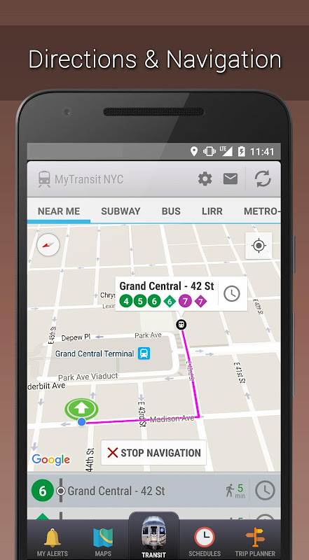 MyTransit NYC Subway, MTA Bus, LIRR & Metro North screenshot image 6_Popularmodapk.com