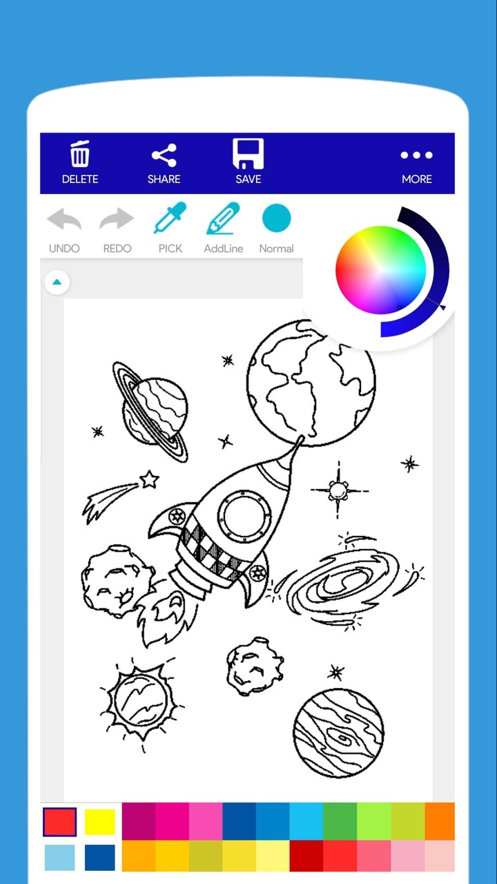 Planet & Space Coloring Book screenshot image 3_Popularmodapk.com