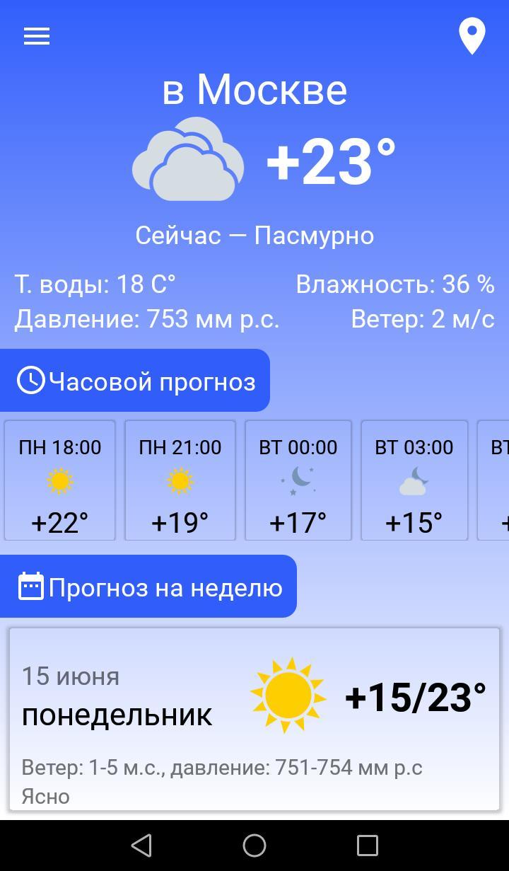 Прогноз погоды screenshot image 2_Popularmodapk.com