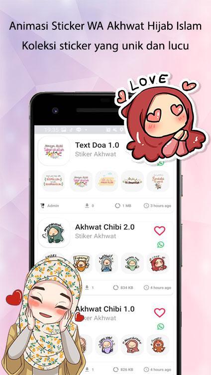 Animasi Sticker WA Akhwat Hija screenshot image 1_Popularmodapk.com