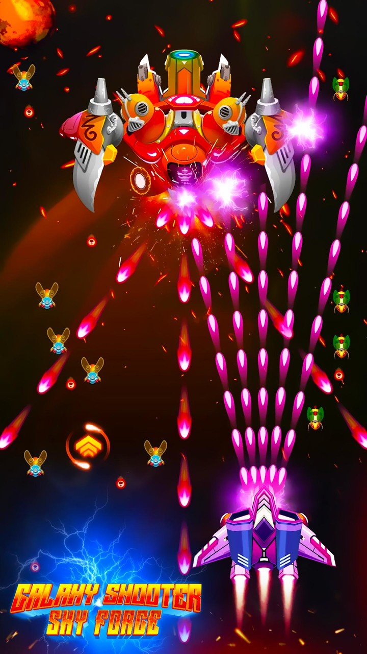 Galaxy Shooter Sky Force screenshot image 5_Popularmodapk.com