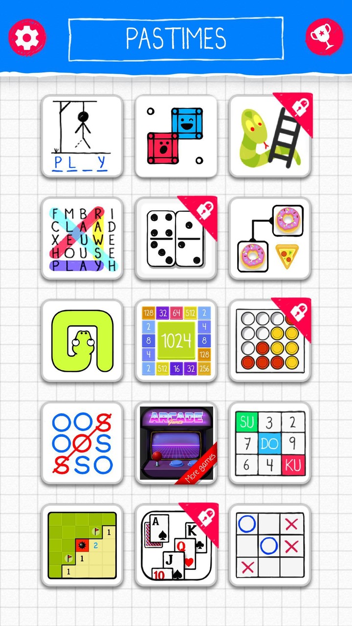 Pastimes - 14 games in 1 screenshot image 4_Popularmodapk.com