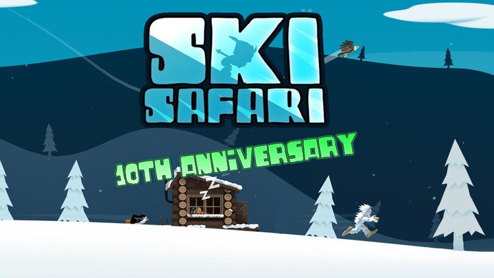 Ski Safari - 10th Anniversary screenshot image 1_Popularmodapk.com