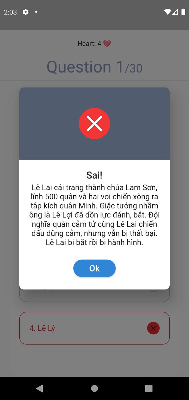 Trắc nghiệm lịch sử Việt Nam screenshot image 4_Popularmodapk.com