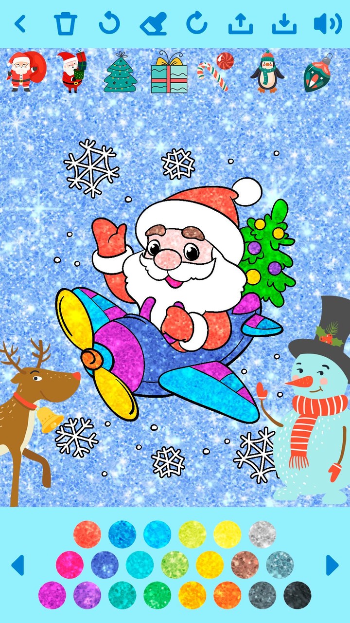 Christmas Color Game offline screenshot image 4_Popularmodapk.com