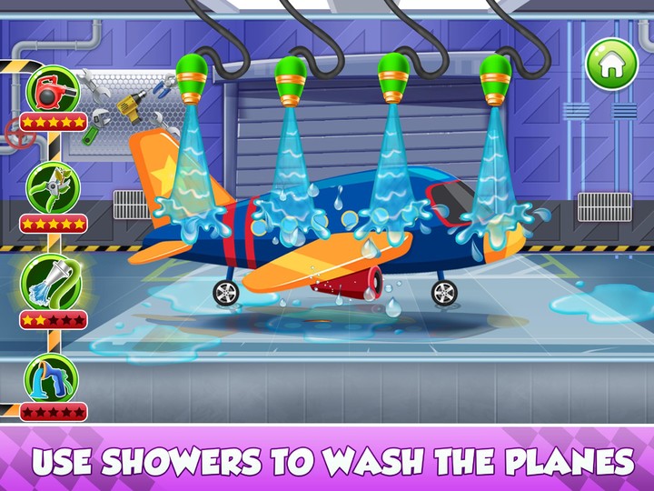 Airplane wash Games for kids screenshot image 1_Popularmodapk.com