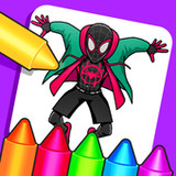 Miles Morales Coloring Book1.0_Popularmodapk.com