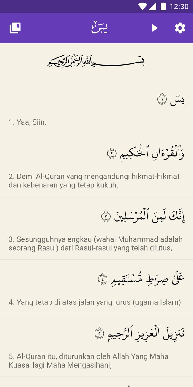 Surah Yasin with Translation and Audio. screenshot image 1_Popularmodapk.com