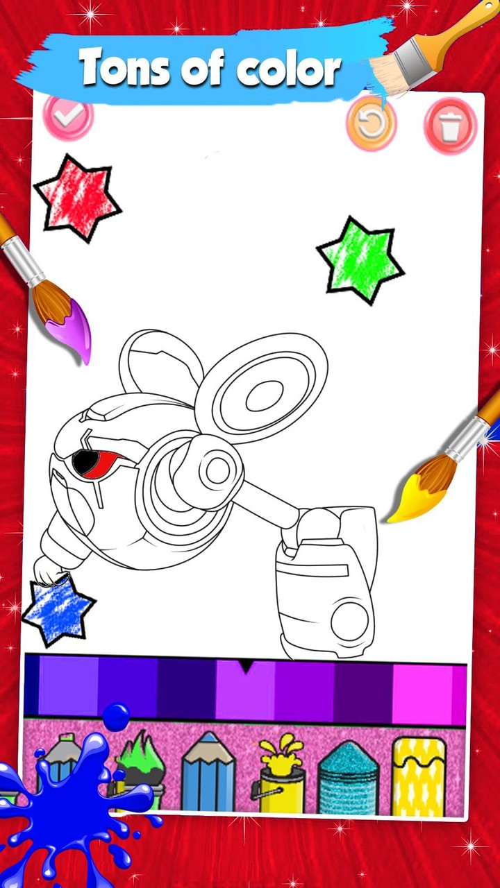 Mechamato Coloring Book screenshot image 1_Popularmodapk.com