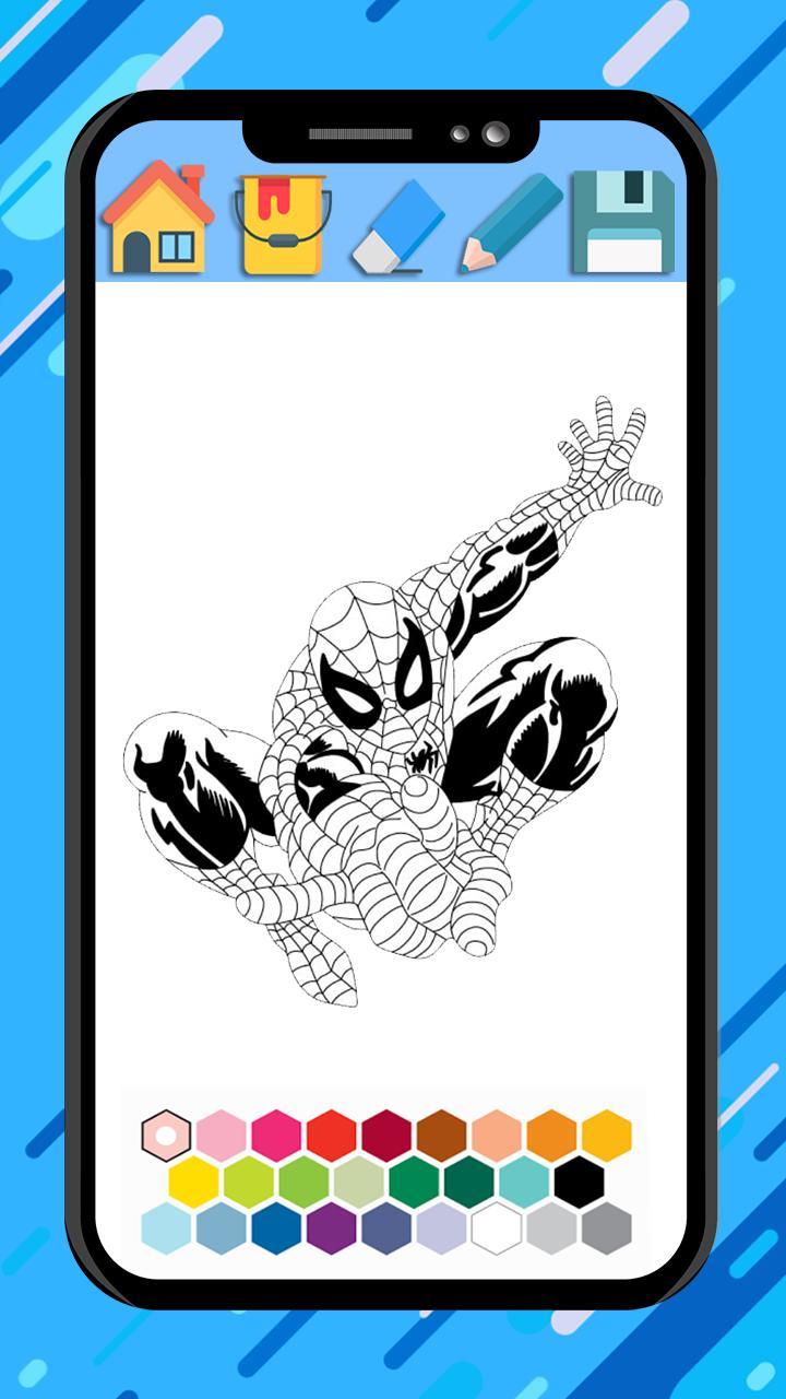 Spider super hero coloring man screenshot image 1_Popularmodapk.com
