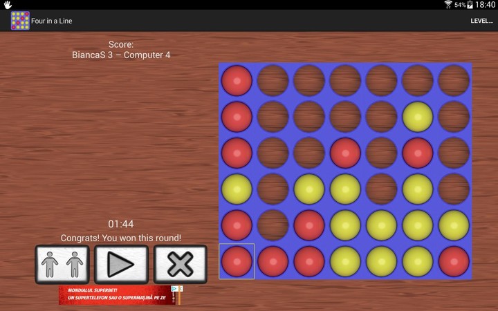 Four in a Line - 4 in a Row screenshot image 5_Popularmodapk.com