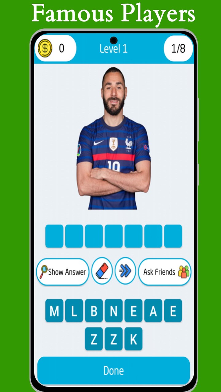Football Quiz: Guess the Name screenshot image 1_Popularmodapk.com