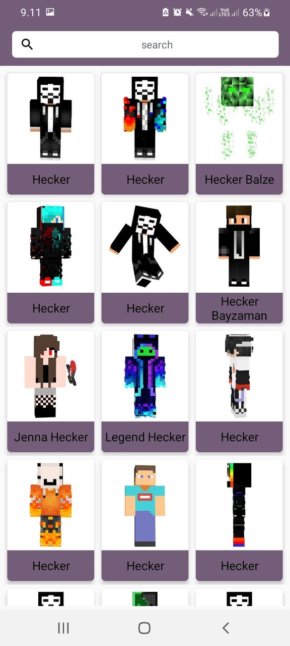 Hacker Skins for Minecraft PE screenshot image 2_Popularmodapk.com