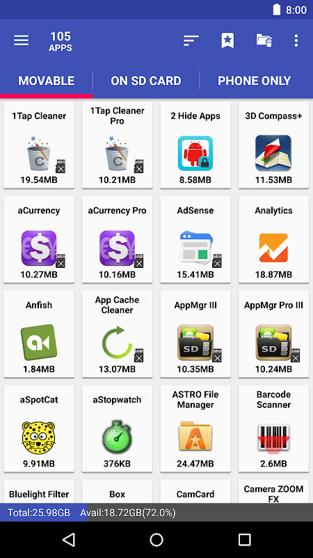 AppMgr III (App 2 SD) screenshot image 2_Popularmodapk.com