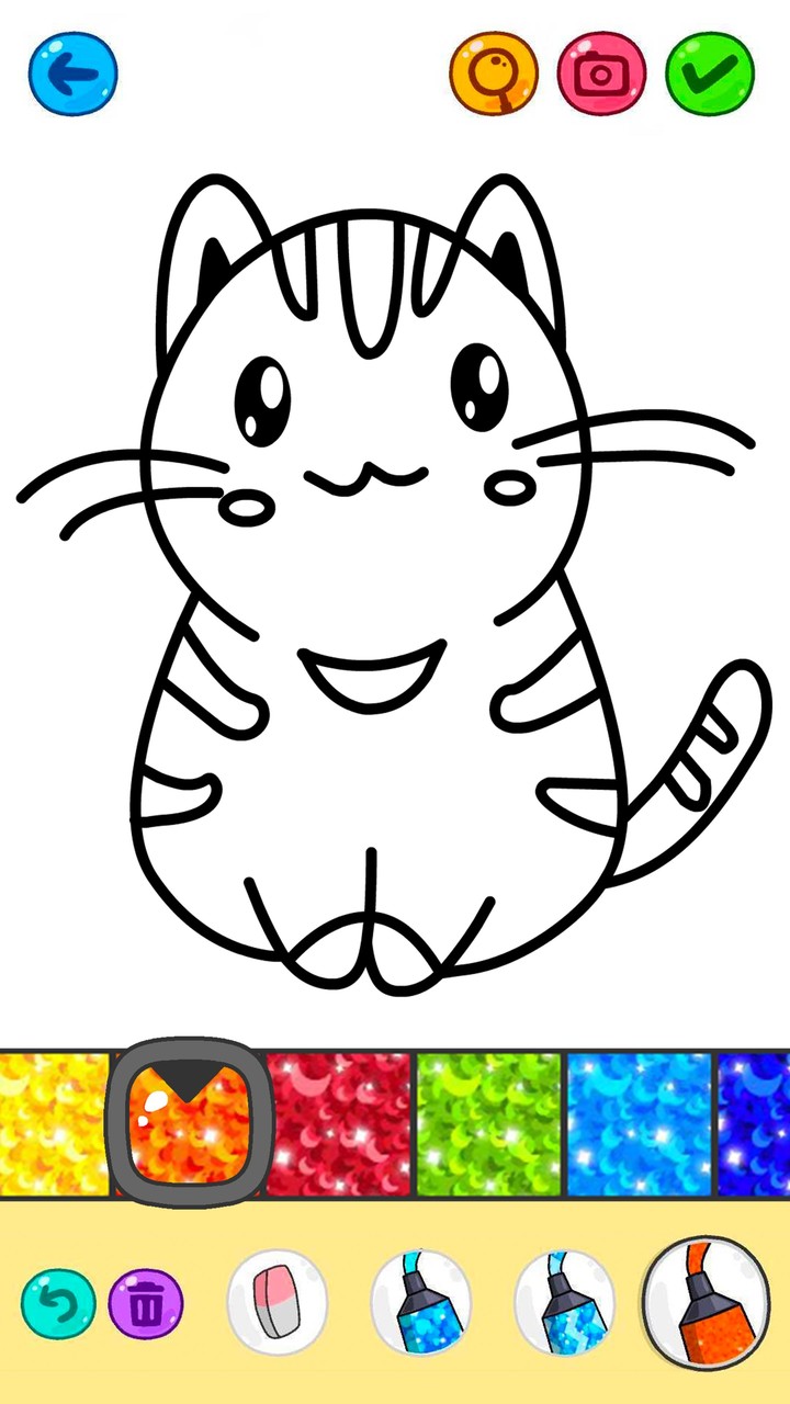 Kawaii Glitter Coloring Book screenshot image 4_Popularmodapk.com
