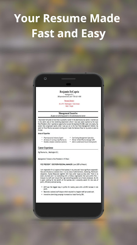 RESUME FORMAT screenshot image 5_Popularmodapk.com