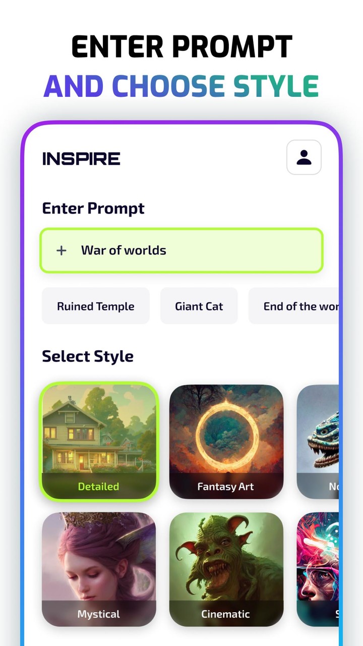 Inspire - AI Art Generator screenshot image 7_Popularmodapk.com