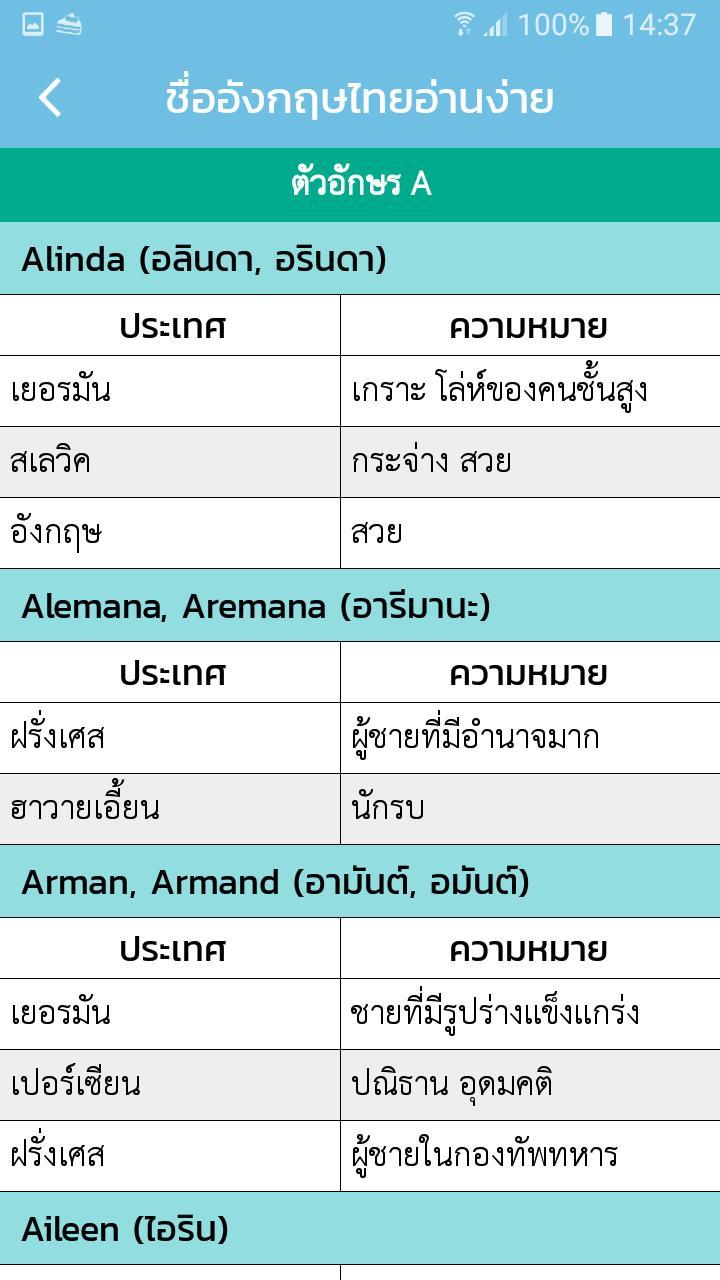 ตั้งชื่อมงคล - ตั้งชื่อลูก screenshot image 5_Popularmodapk.com