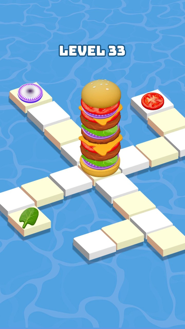 Burger Stack Puzzle screenshot image 5_Popularmodapk.com