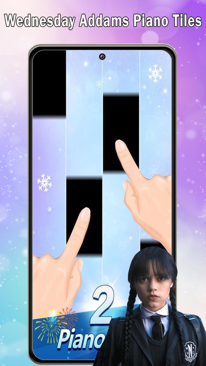 Wednesday Addams  piano tiles screenshot image 3_Popularmodapk.com