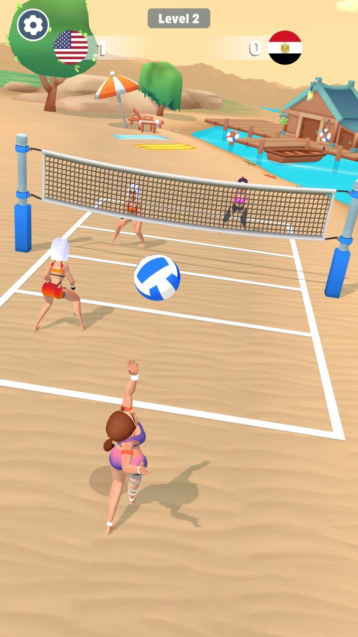 Beach Volleyball Game screenshot image 4_Popularmodapk.com