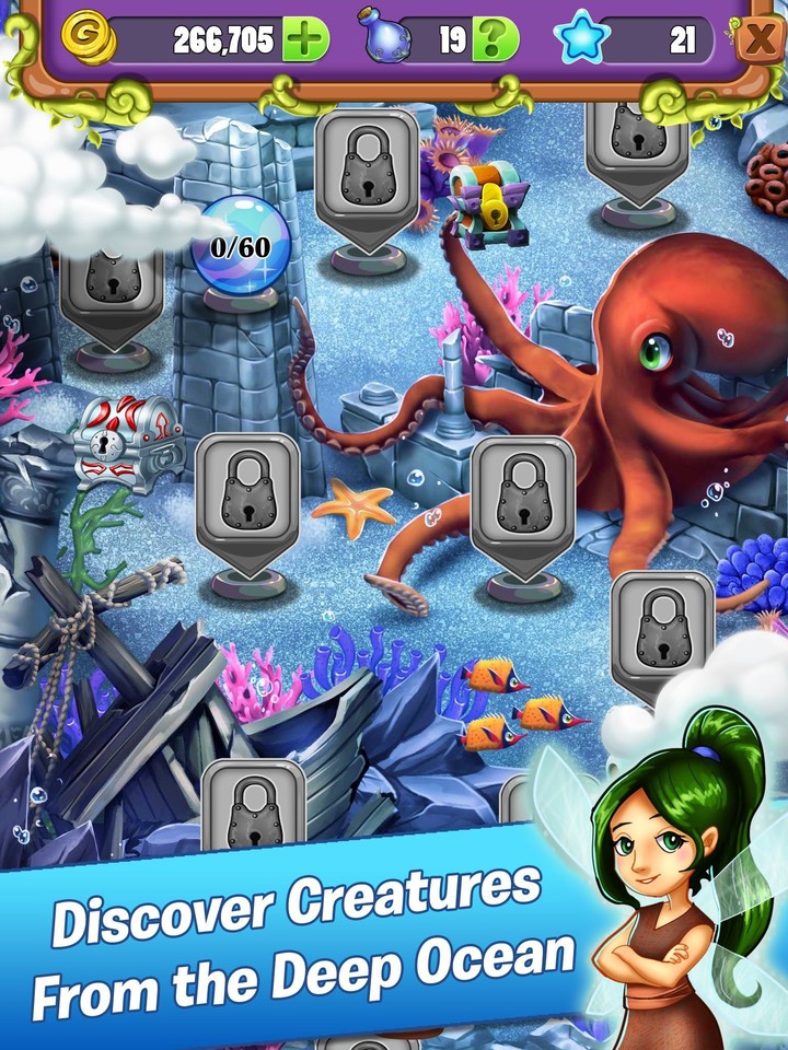 Mahjong: Mermaids of the Deep screenshot image 3_Popularmodapk.com