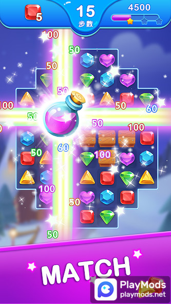 Jewel Blast Dragon - No Wifi<span>(Unlimited money)</span> screenshot image 1_Popularmodapk.com