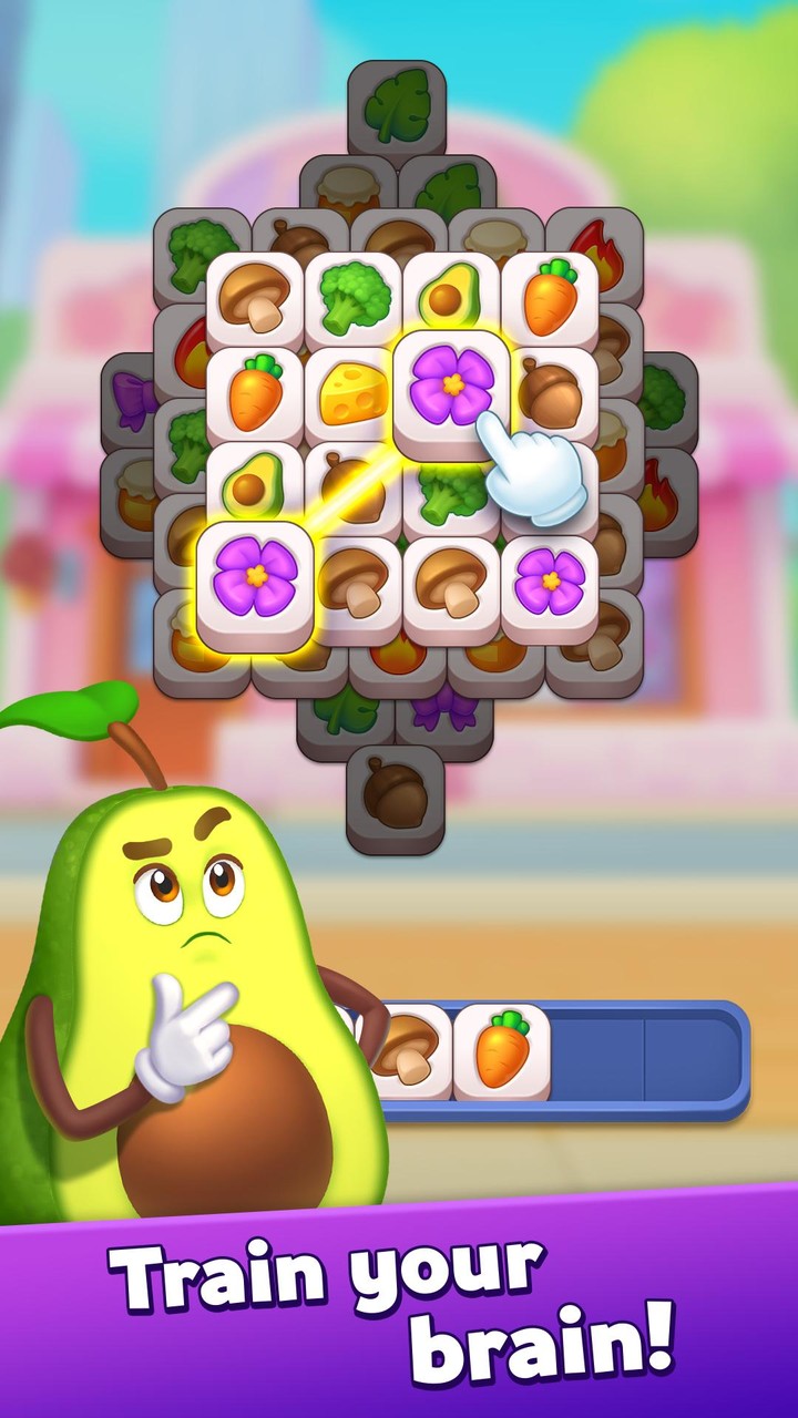 Tile Match: Big Trip Avocado screenshot image 2_Popularmodapk.com