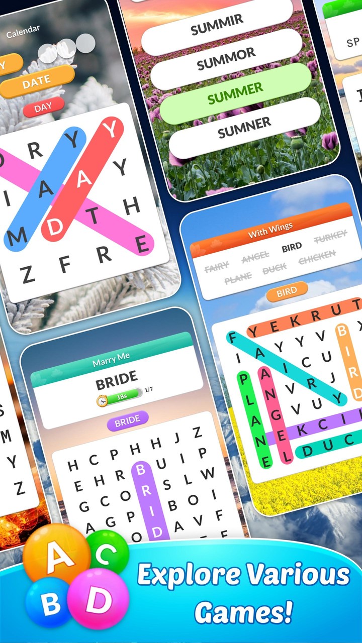 Word Search Pop - Free Fun Find & Link Brain Games screenshot image 4_Popularmodapk.com