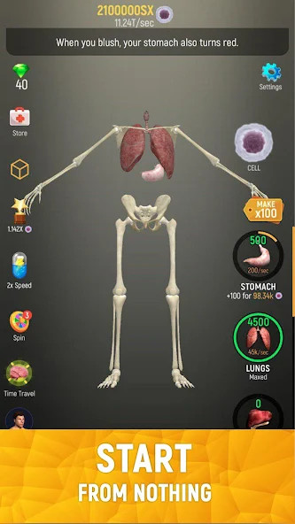Idle Human<span>(Unlimited diamonds)</span> screenshot image 2_Popularmodapk.com