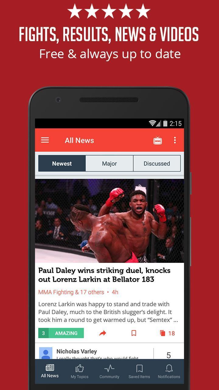 MMA Fighting News & Interviews screenshot image 5_Popularmodapk.com